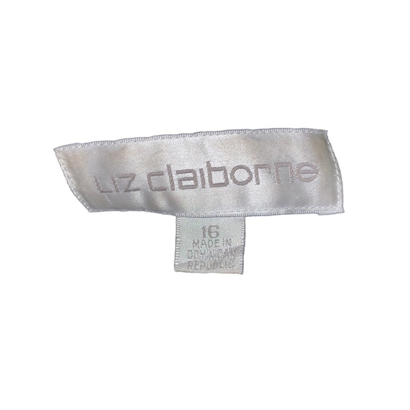 Liz Claiborne size 16 dark green wool pea coat, mid length, lined - Picture 6 of 6